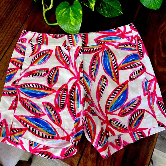 J Crew Printed Chino Leaf Shorts - Picture 1 of 4